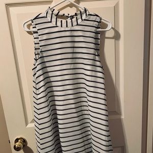 J.O.A Los Angeles silky rayon black and white dress. Size S NWT